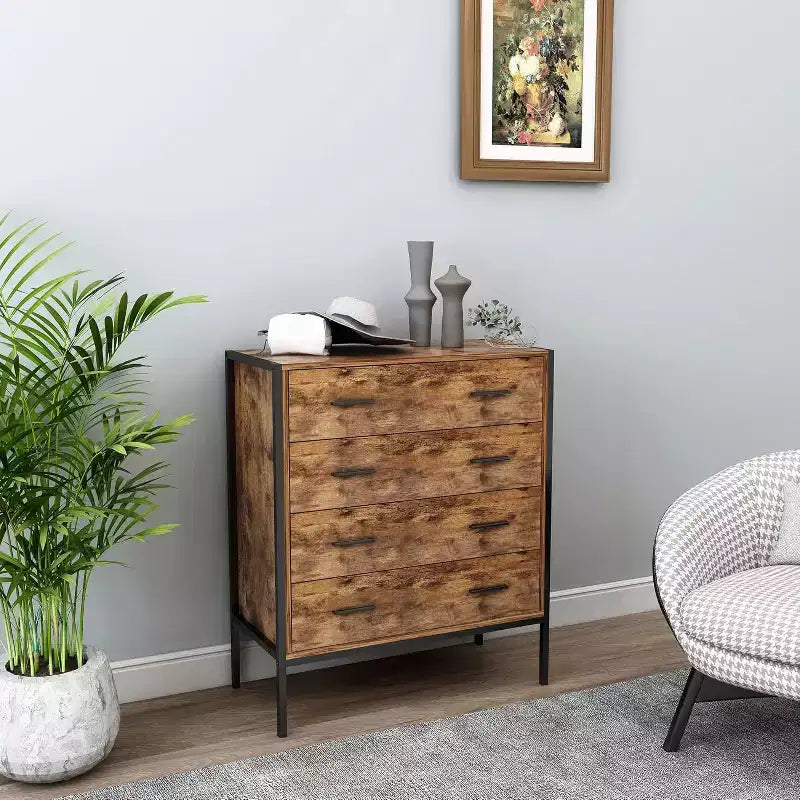 Commode verticale industrielle avec cadre en acier