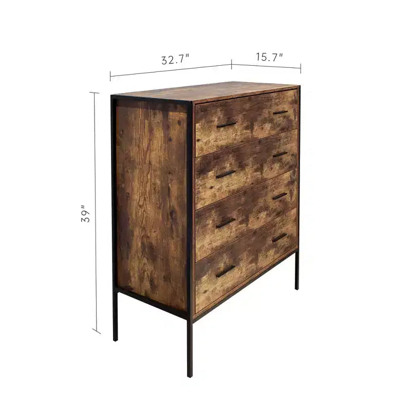 Commode verticale industrielle avec cadre en acier