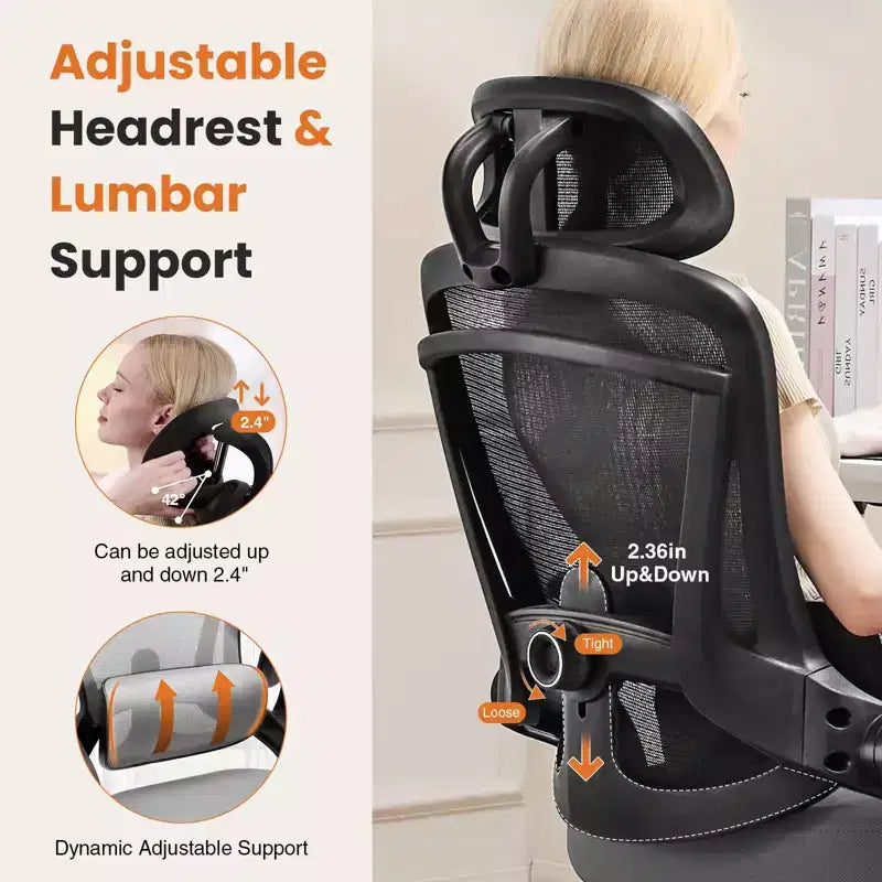 Chaise de Bureau Ergonomique à Dossier Haut Chaise de Gaming Chaise d'Ordinateur