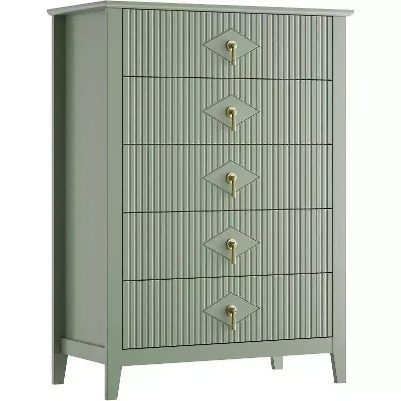 Commode cannelée, Organiseur moderne avec tiroirs profonds