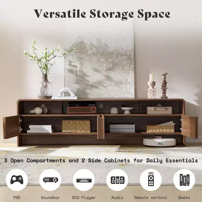 Meuble TV moderne avec rangement Meuble TV en bois Console multimédia