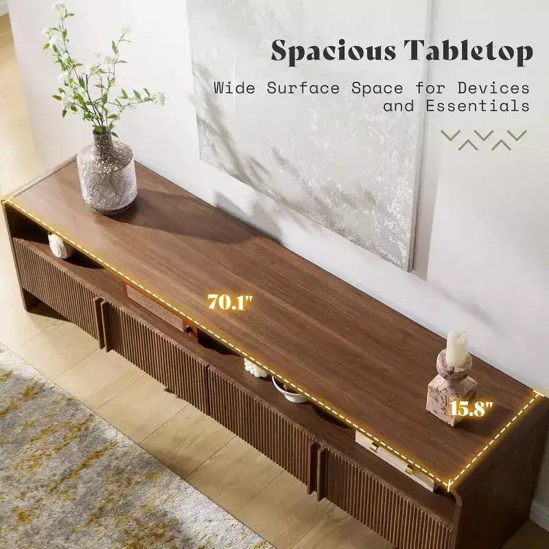 Meuble TV moderne avec rangement Meuble TV en bois Console multimédia