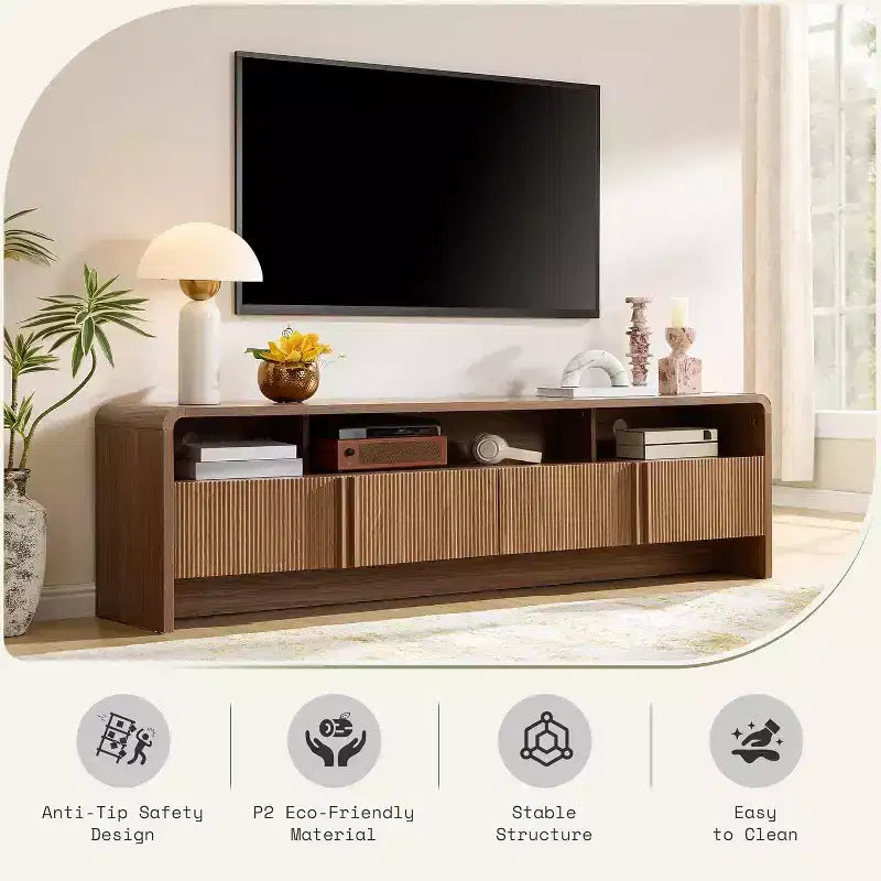 Meuble TV moderne avec rangement Meuble TV en bois Console multimédia
