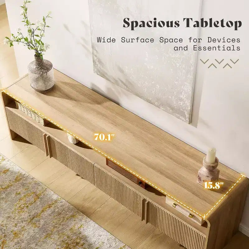 Meuble TV moderne avec rangement Meuble TV en bois Console multimédia