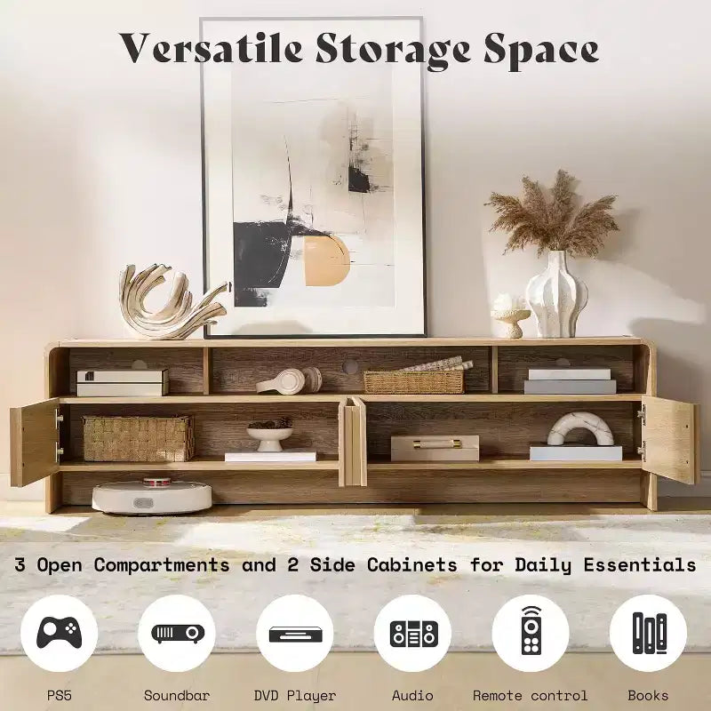 Meuble TV moderne avec rangement Meuble TV en bois Console multimédia