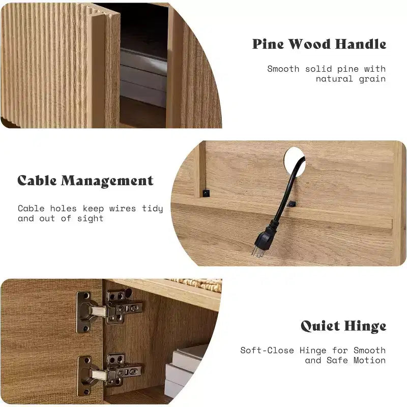 Meuble TV moderne avec rangement Meuble TV en bois Console multimédia