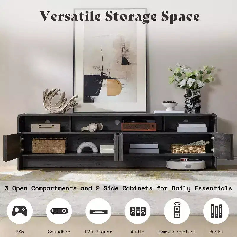 Meuble TV moderne avec rangement Meuble TV en bois Console multimédia