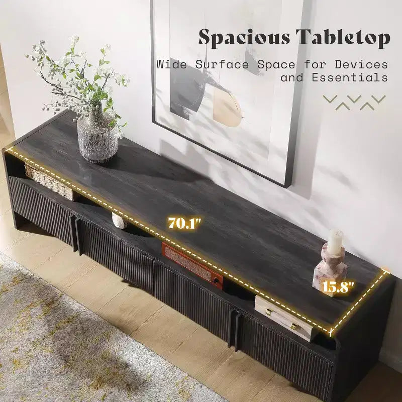 Meuble TV moderne avec rangement Meuble TV en bois Console multimédia
