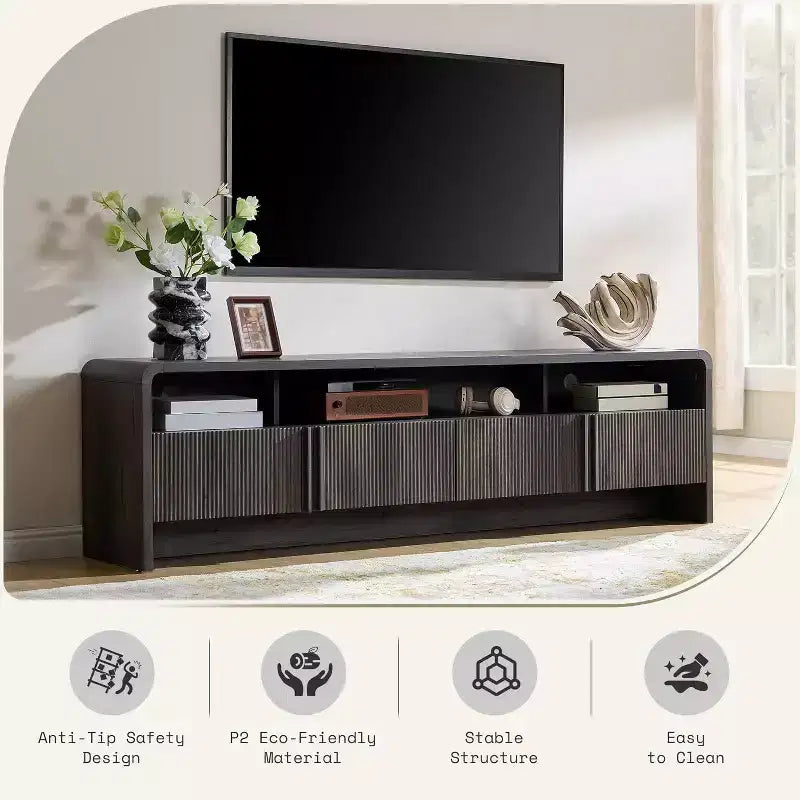 Meuble TV moderne avec rangement Meuble TV en bois Console multimédia