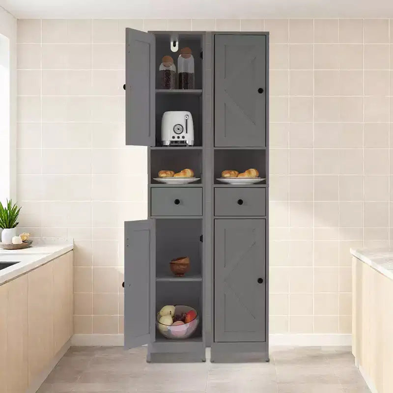 Meuble de rangement WC, colonne de salle de bain, meuble de rangement étroit pour salle de bain