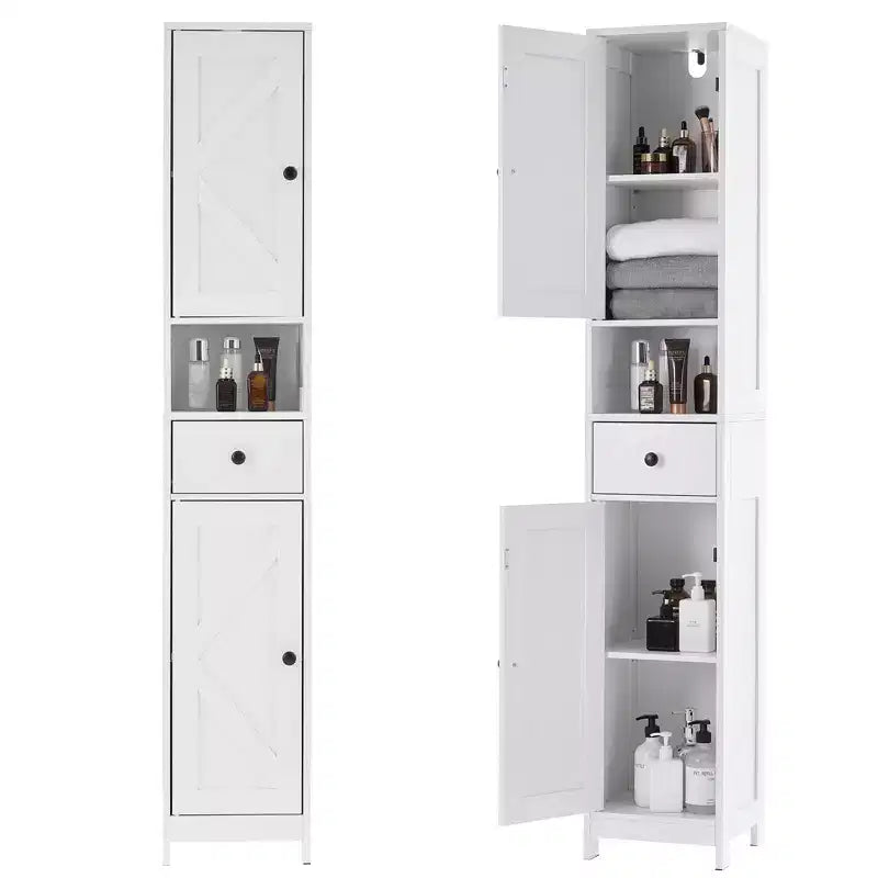 Meuble de rangement WC, colonne de salle de bain, meuble de rangement étroit pour salle de bain