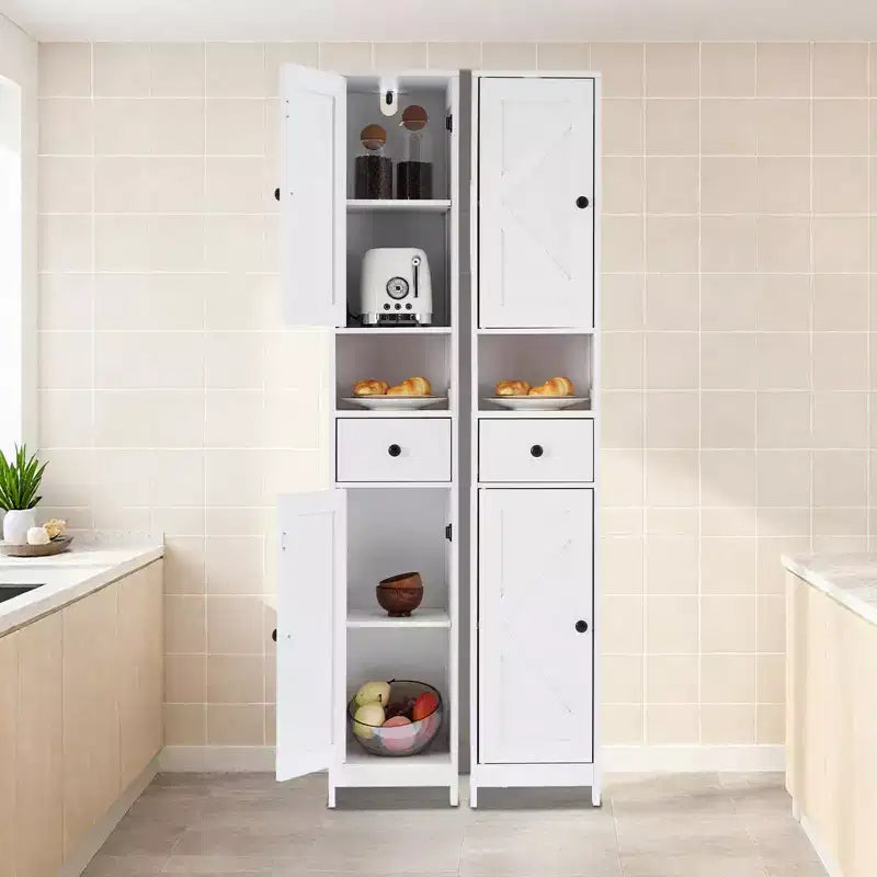 Meuble de rangement WC, colonne de salle de bain, meuble de rangement étroit pour salle de bain
