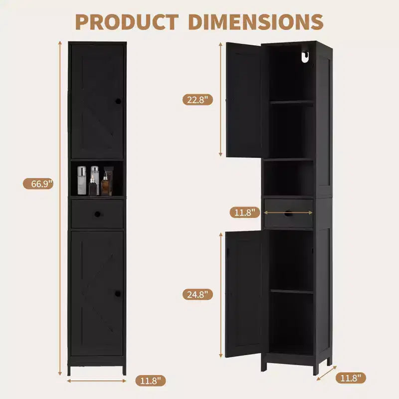 Meuble de rangement WC, colonne de salle de bain, meuble de rangement étroit pour salle de bain