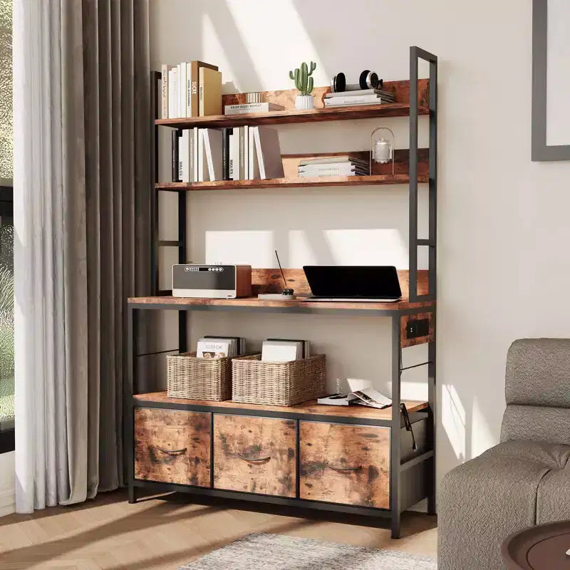 Étagère de cuisine multi-fonctionnelle avec meuble de bar à café