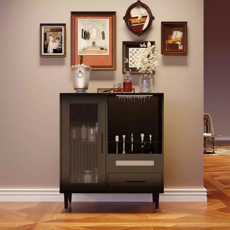 Meuble de rangement moderne pour cave à vin et mini-bar à café