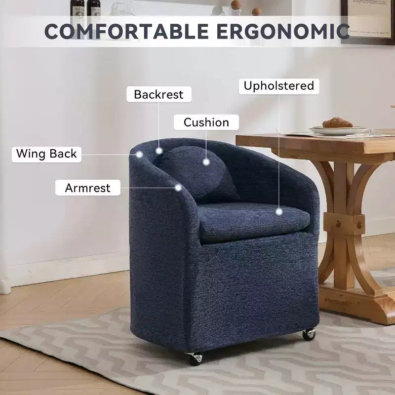Fauteuil rond 360°, fauteuils rembourrés en chenille