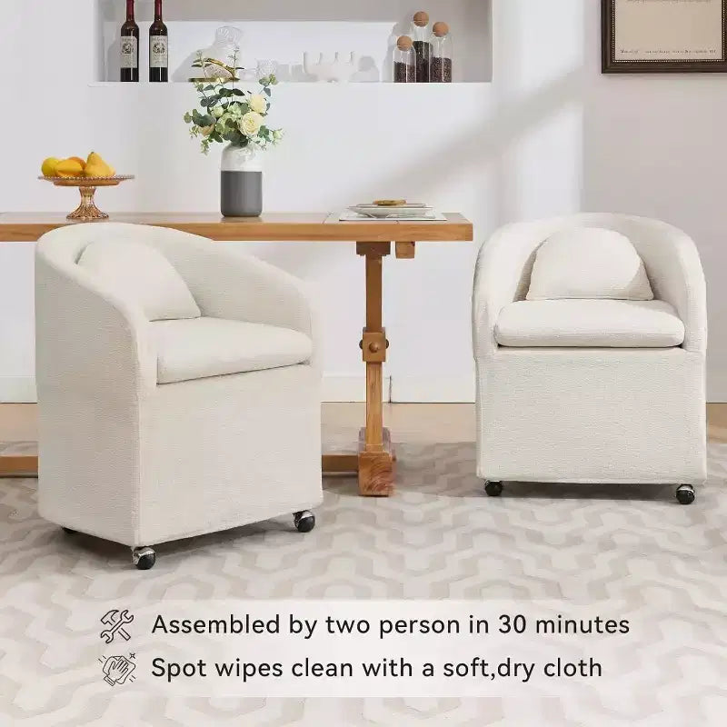 Fauteuil rond 360°, fauteuils rembourrés en chenille