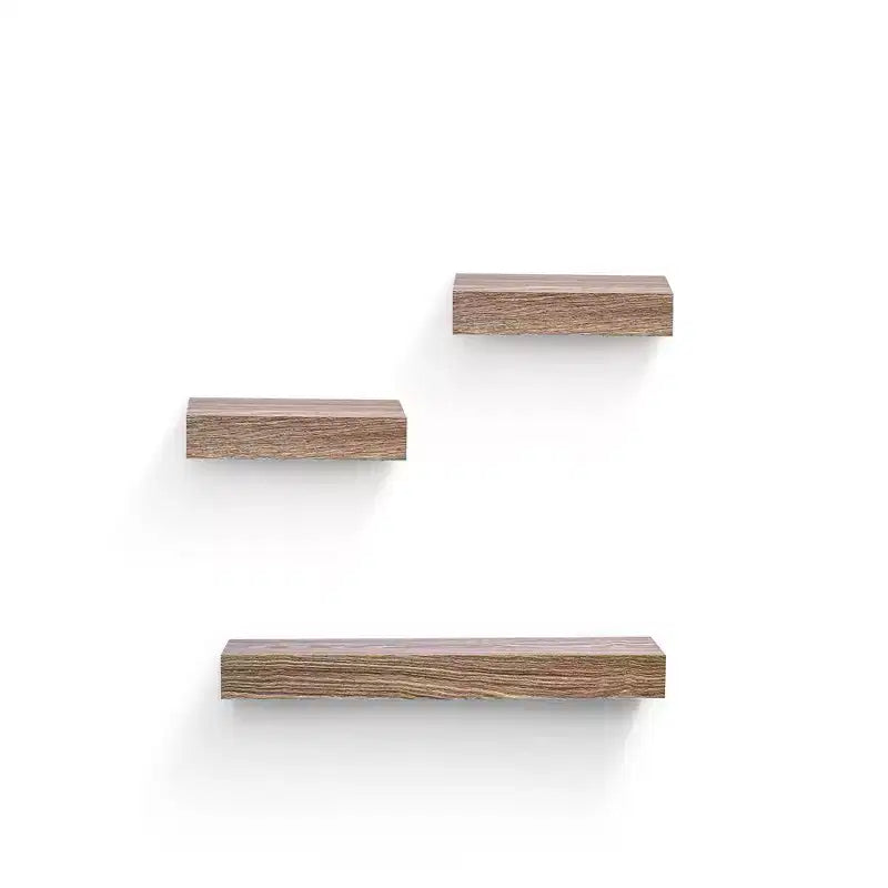 Étagère flottante murale en bois gris clair érable avec support invisible