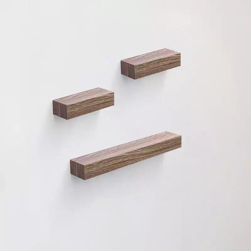 Étagère flottante murale en bois gris clair érable avec support invisible