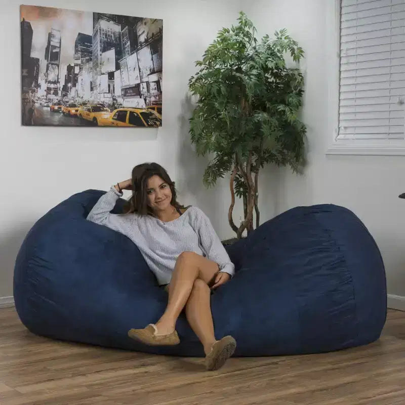 Pouf Poire, Fauteuil Confortable, Siège d'Appoint au Sol
