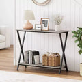 Console, Table de canapé longue de style industriel pour l'arrière du canapé