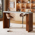 Table de bar mange-debout à hauteur de comptoir avec plateau extra-épais
