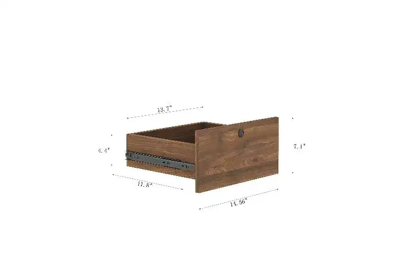 Table de chevet haute avec veilleuse et station de recharge