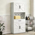 Meuble de rangement moderne robuste en acier blanc pour garde-manger