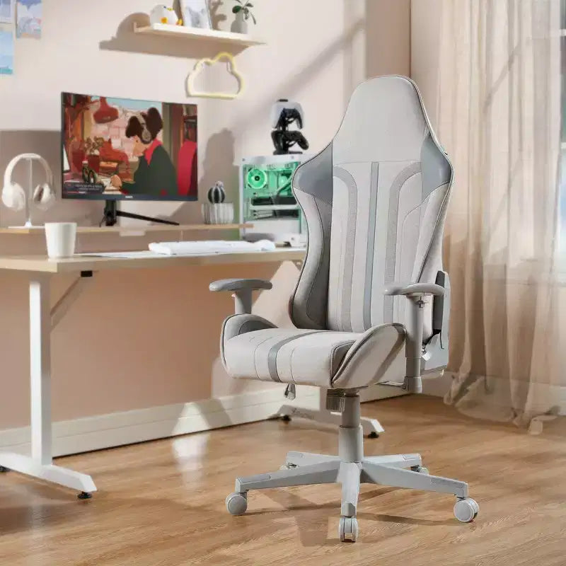 Chaise de jeu grise/Pied gris